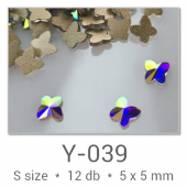 Profinails ozdobné kamienky #Y-039 Crystal AB 12ks (5x5 mm)