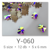 Profinails ozdobné kamienky #Y-060 Crystal AB 12ks (6x5 mm)