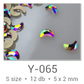 Profinails ozdobné kamienky #Y-065 Crystal AB 12ks (5x2 mm)