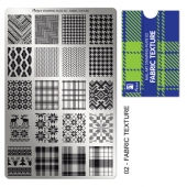 Moyra platňa No.002 Fabric texture