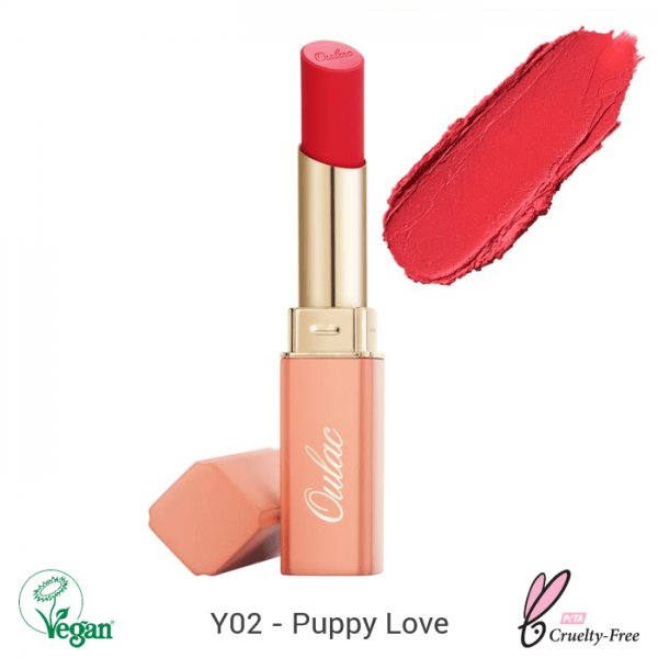 Oulac Velvet Matte Lipstick zamatový matný rúž 3.6g No.Y02 Puppy Love