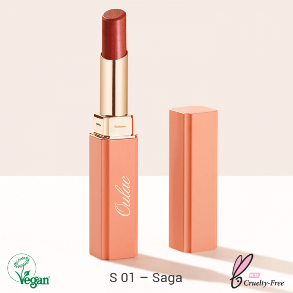 Oulac Moisture Shine Lipstick rúž 2.2g S-01 Saga