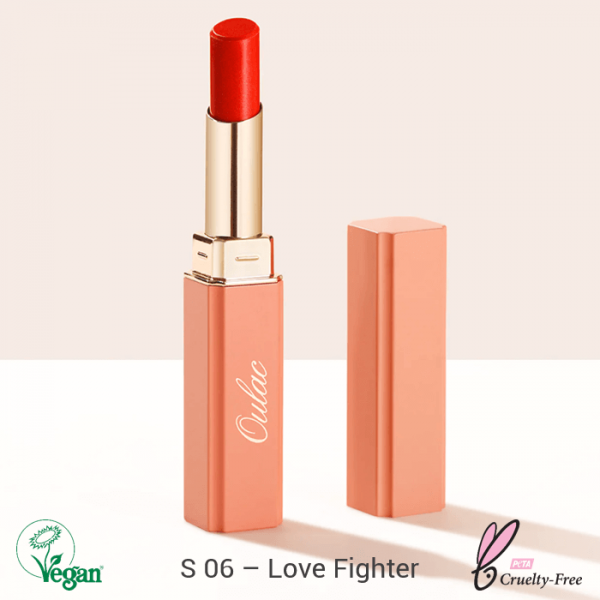Oulac Moisture Shine Lipstick rúž 2.2g S-06 Love Fighter