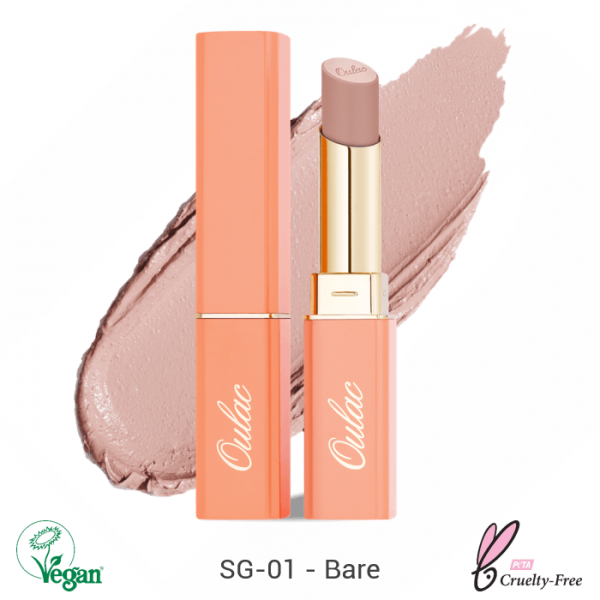 Oulac Sensual Glow Rich Creme Lipstick 4g No. SG-01 Bare