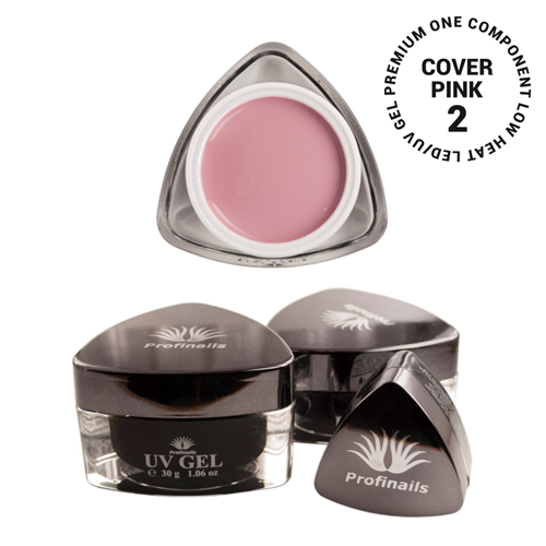 Profinails UV Cover pink gél #2 (Low heat, LED/UV) 15 g